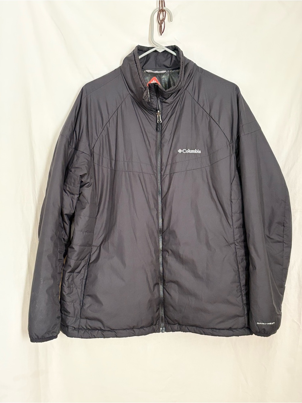 Mens Columbia Jacket Omni Heat 2X Black Excellent Used Condition